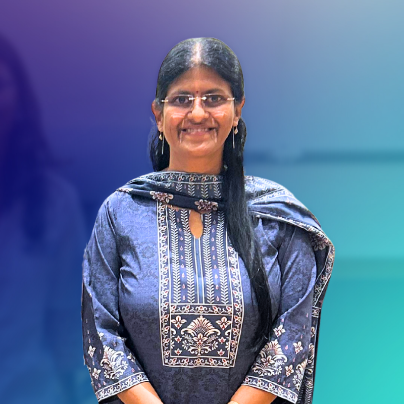 a person smiling at camera