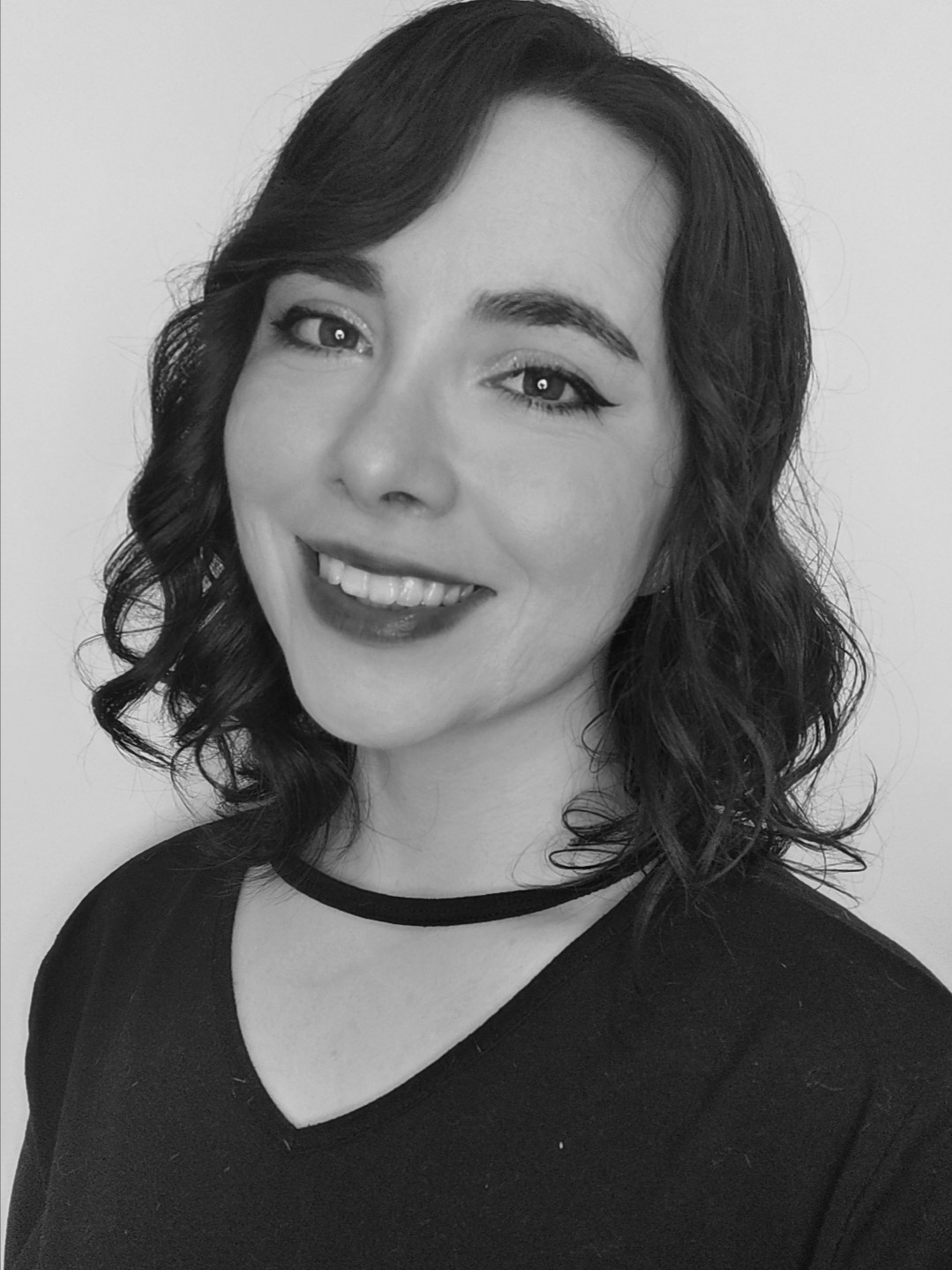 a person smiling for a selfie